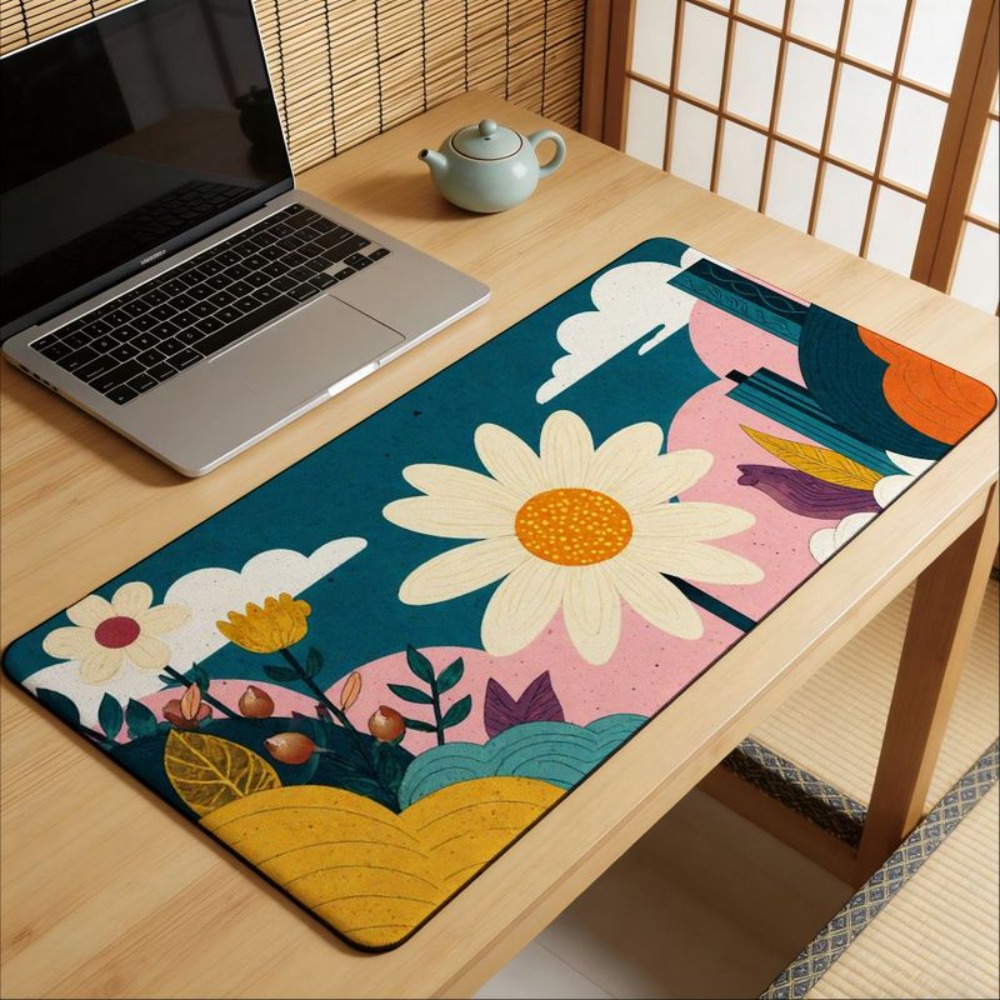 Laptop Accessories Essential - Giraffe-patterned plant design anti-slip bottom cover,