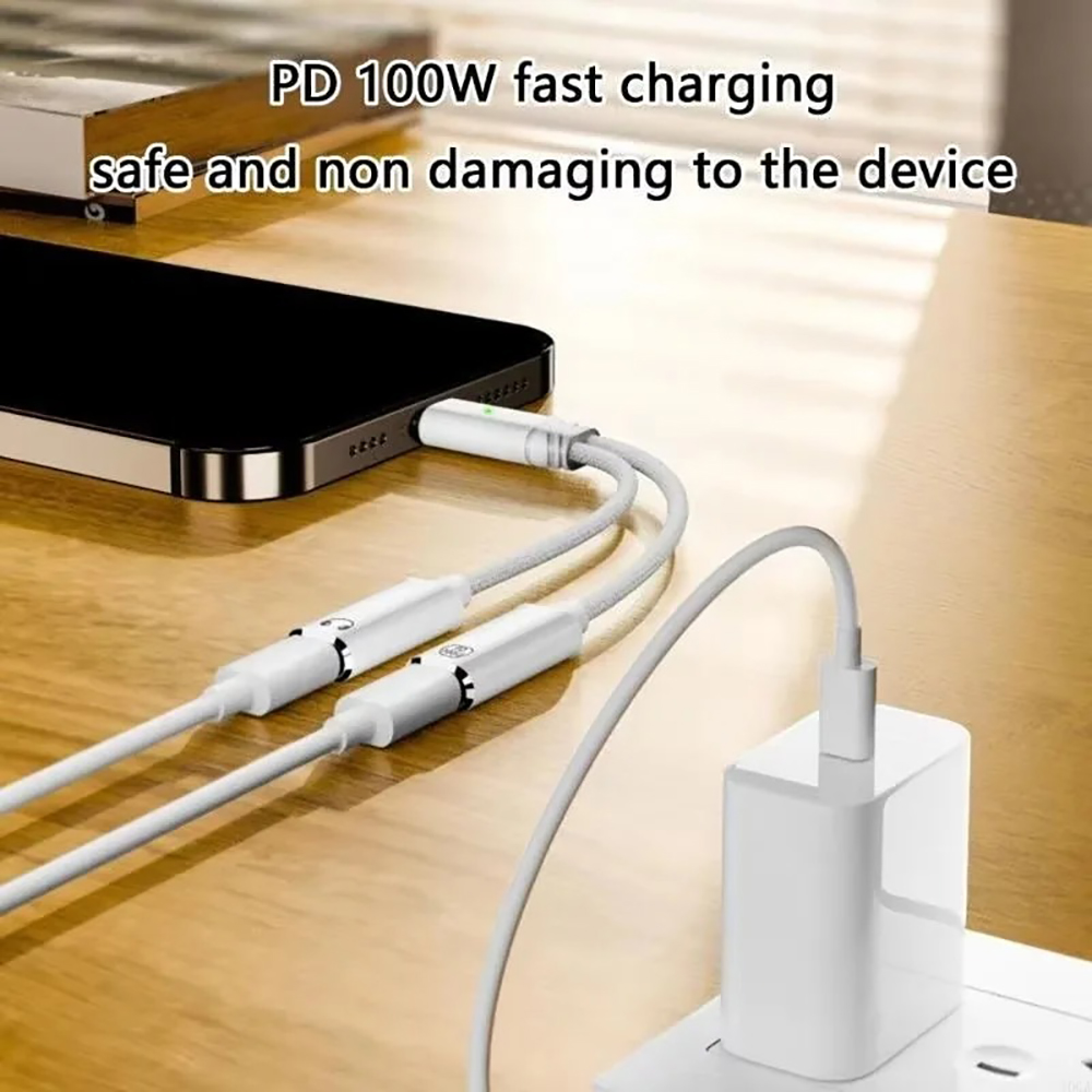 USB C Splitter 2 in 1 Headphon - Laptop Accessories Usb recension och pris