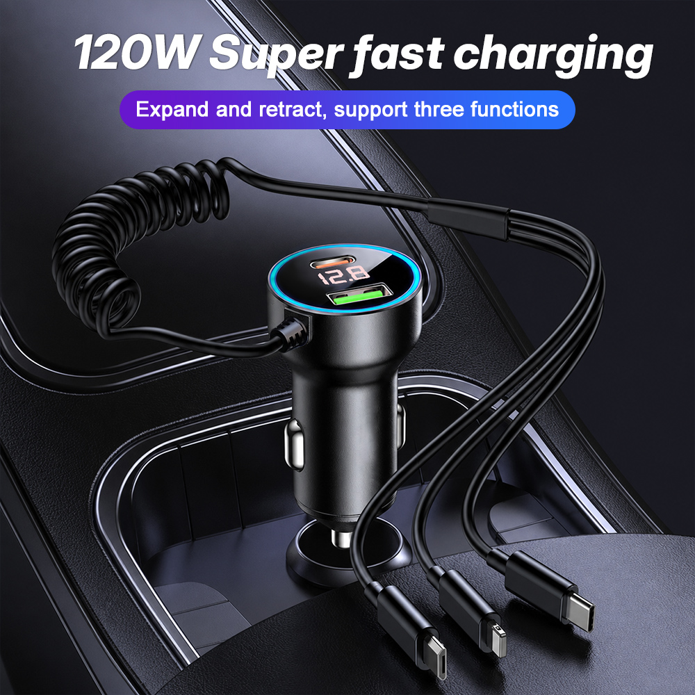 120W Multi Port Car Charger Bu - Laptop Accessories Essential recension och pris