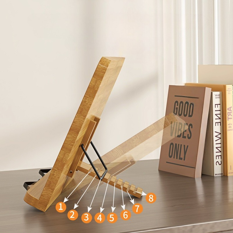 Wooden Reading Book Stand, Mul - Laptop Office Accessories recension och pris