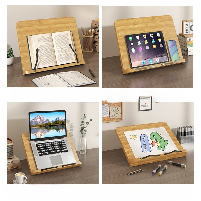 Wooden Reading Book Stand, Mul - Laptop Office Accessories recension och pris