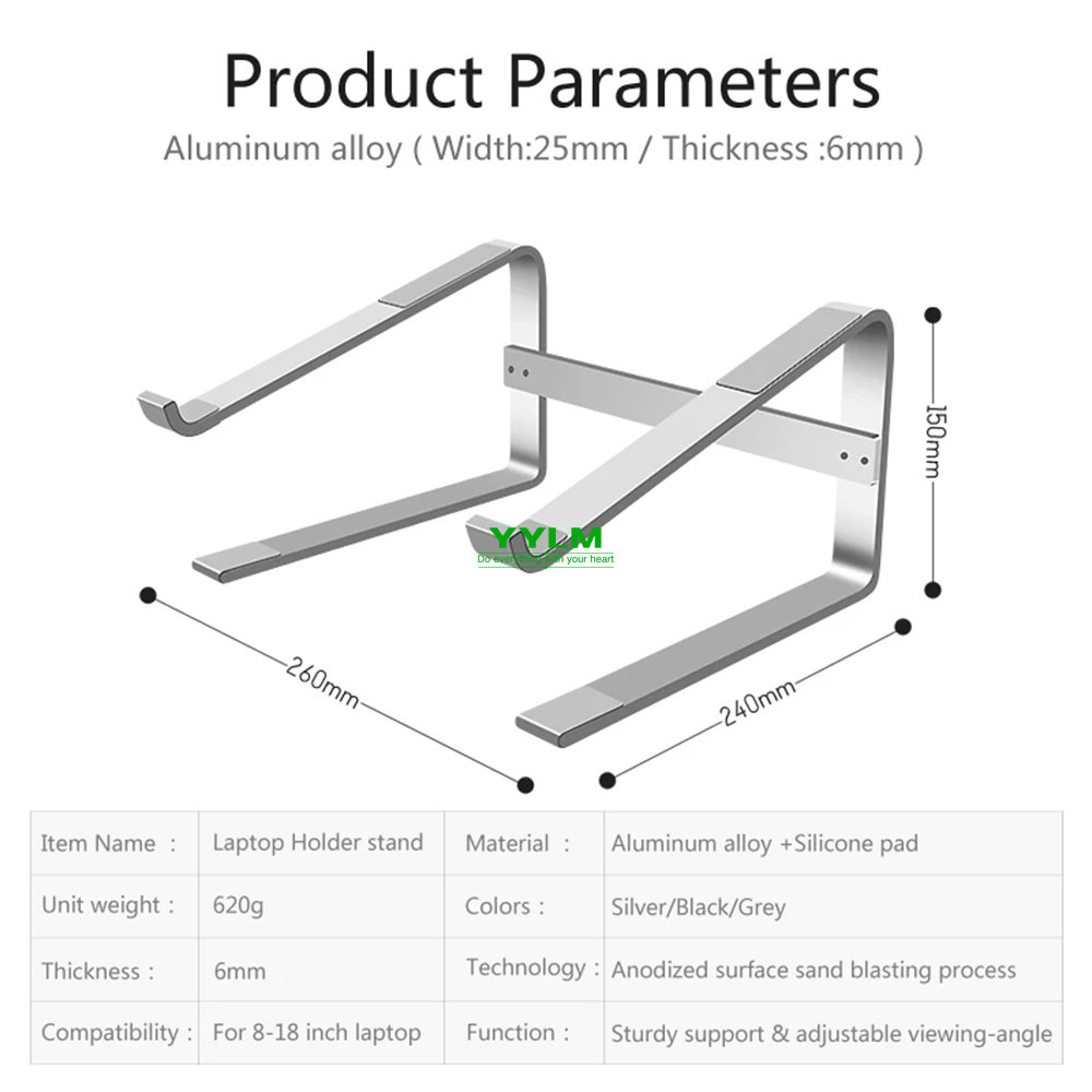Aluminum Laptop Stand Notebook - Laptop Accessories Dell recension och pris