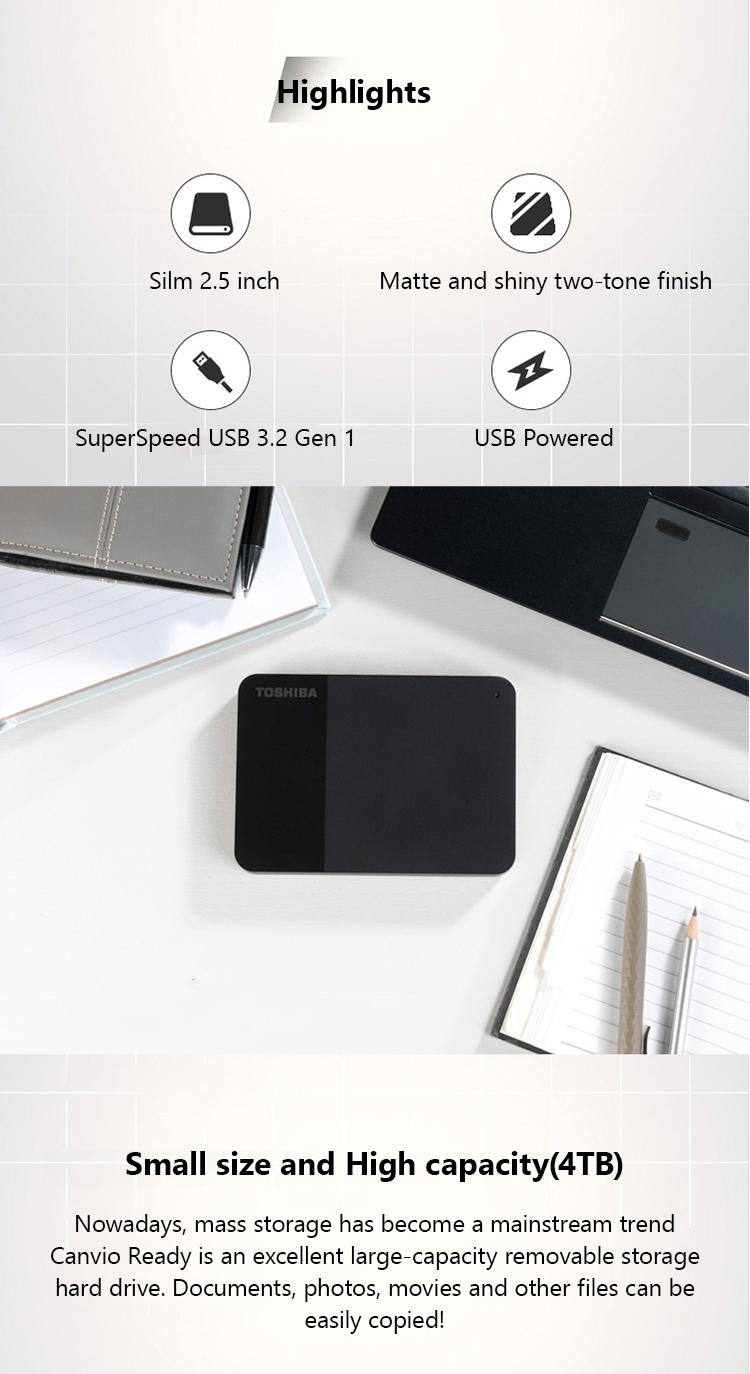 Toshiba B3 Canvio Ready 1TB 2T - Laptop External Accessories recension och pris