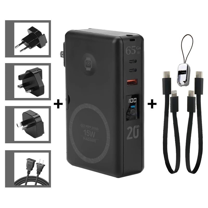 65W GaN USB C Charger Power Ba - Laptop External Accessories recension och pris