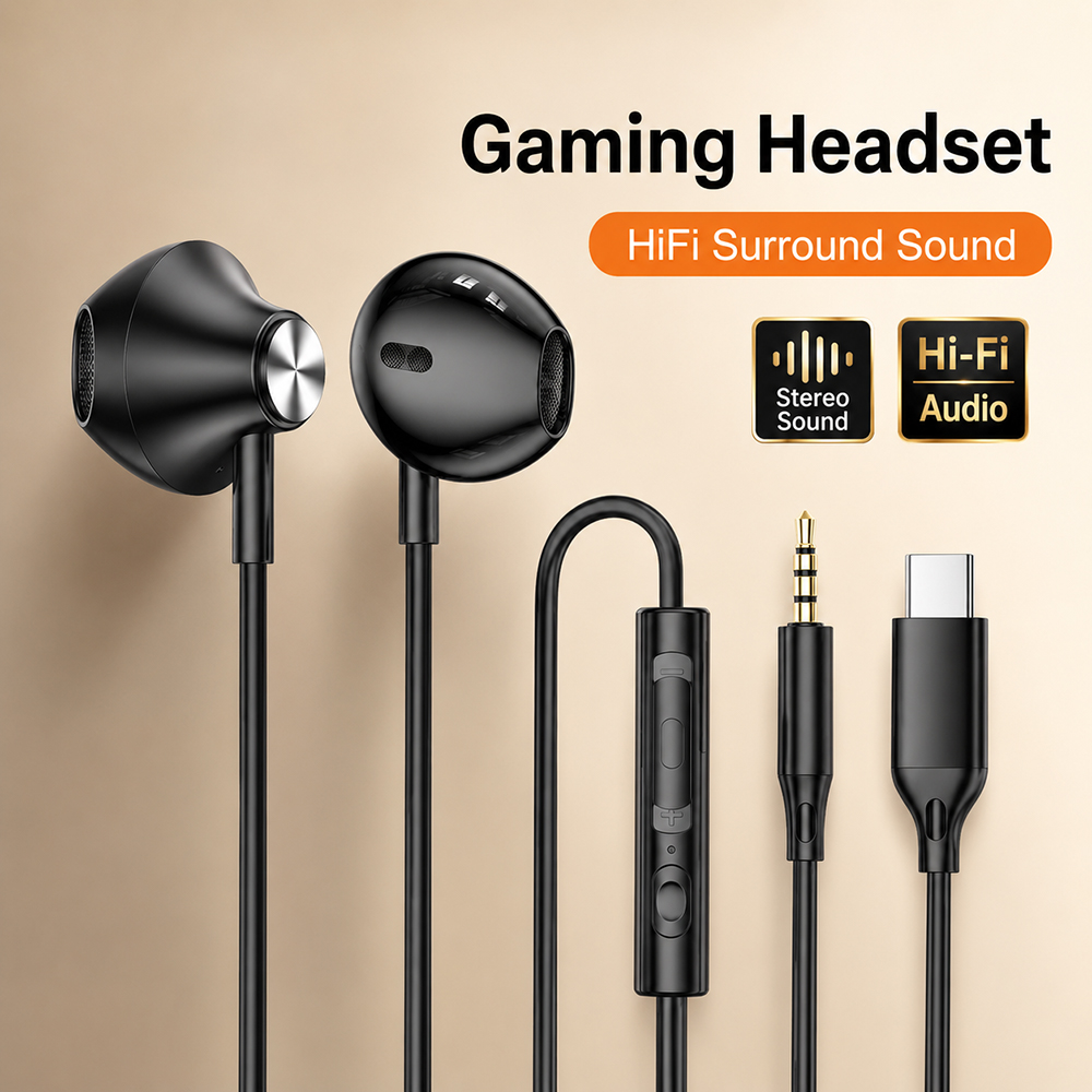 HiFi Surround Headphones Bass  - Xiaomi Laptop Accessories recension och pris