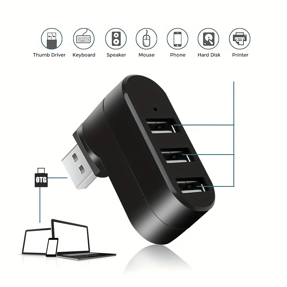 USB 2.0 Hub 3 Ports 180° Rotat - Xiaomi Laptop Accessories recension och pris