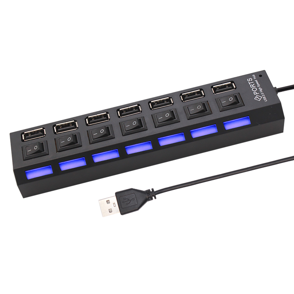 7 Port USB 2.0 Hub Splitter Fo - Laptop Accessories Usb recension och pris