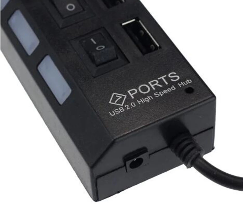 7 Port USB 2.0 Hub Splitter Fo - Laptop Accessories Usb recension och pris
