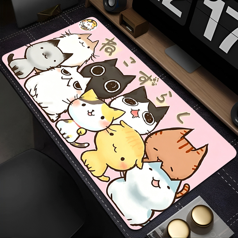White Cartoon Mouse Pad Gamer  - Laptop Accessories Essential recension och pris