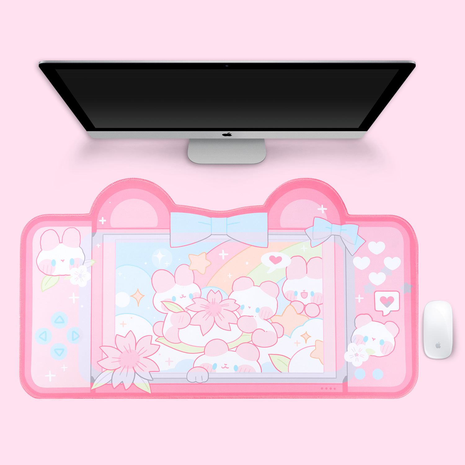 Extra Large Kawaii Gaming Mous - Laptop Accessories Pink recension och pris
