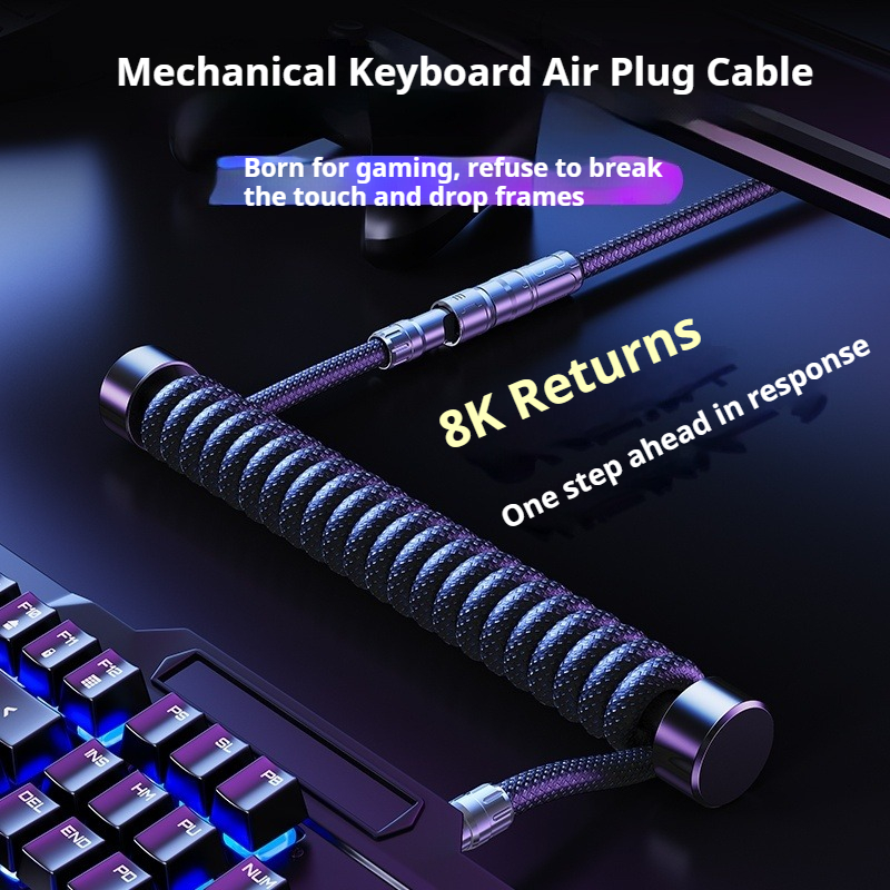 Eary 1.2m Coiled Keyboard Cabl - Laptop Accessories Usb recension och pris
