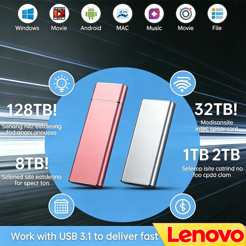 Lenovo SSD Mini Portable SSD 2 - Laptop External Accessories recension och pris