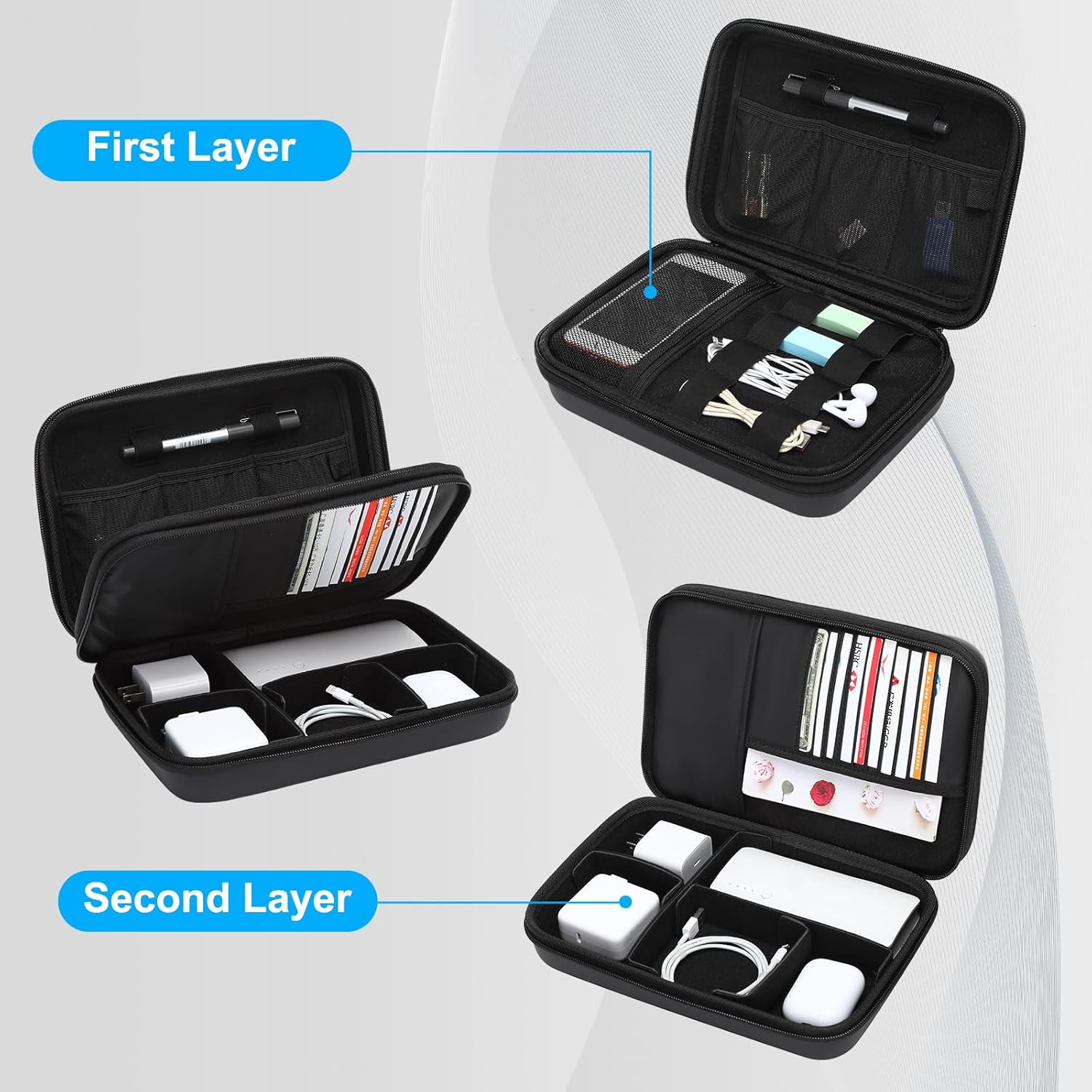 Electronics Organizer Travel C - Laptop Accessories Essential recension och pris