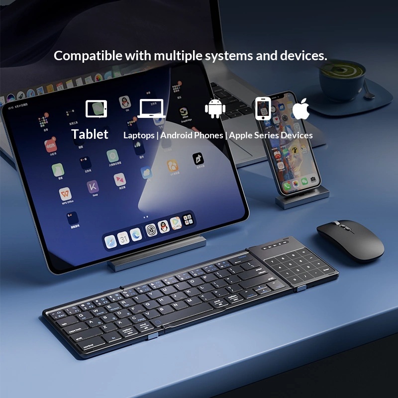 Mengzu Tri Fold Wireless Bluet - Laptop External Accessories recension och pris