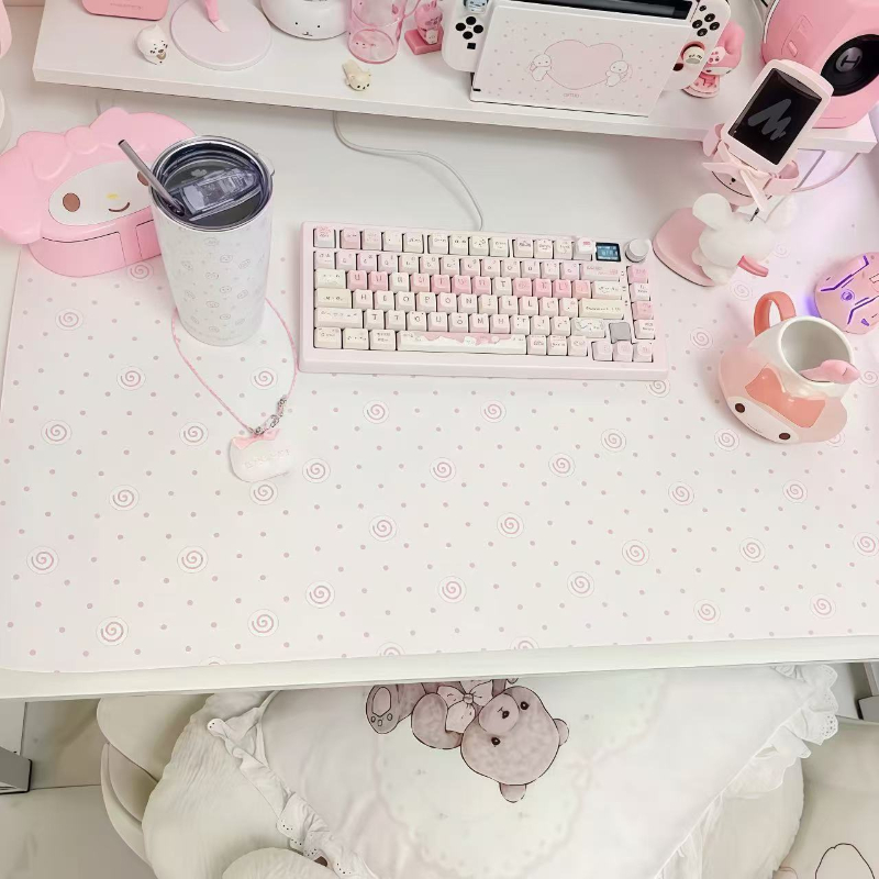 Ins Cute Pink Polka Dot Pu Lea - Laptop Accessories Pink recension och pris