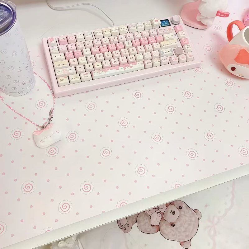 Ins Cute Pink Polka Dot Pu Lea - Laptop Accessories Pink recension och pris